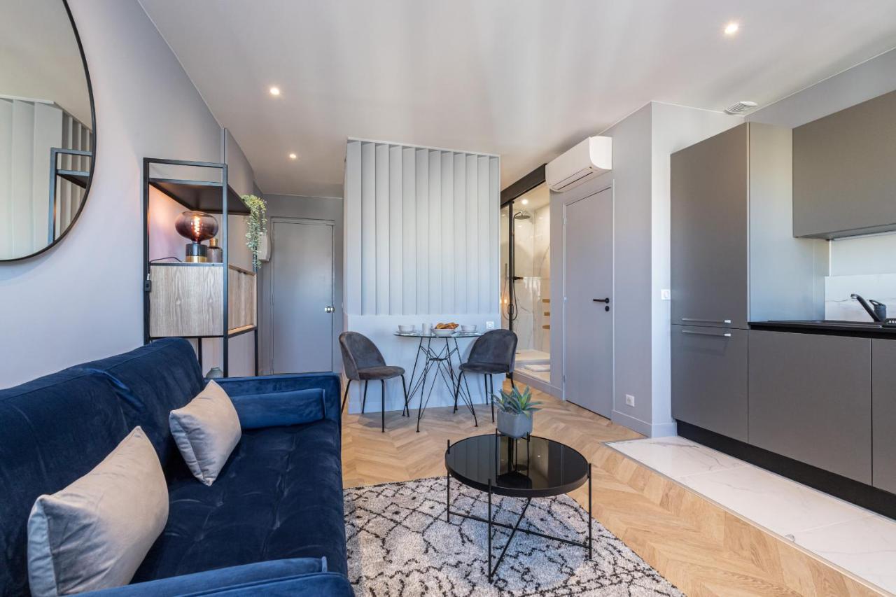 1 Su Ede - Dernier Etage Ascenseur - 1 Min Plage Et Zone Pietonne Nice Luaran gambar